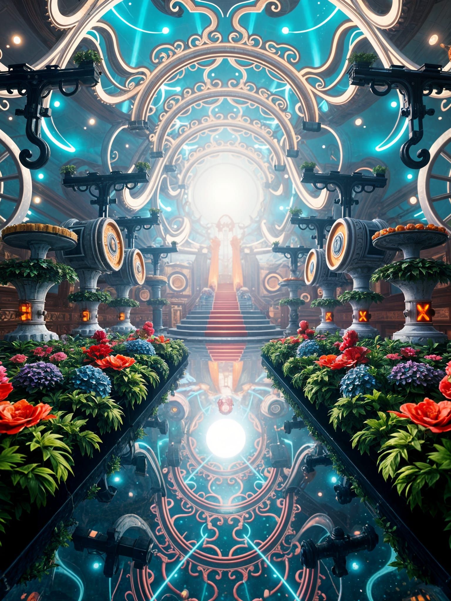 Symmetric Psytrance Wonderland in Unreal Engine 5