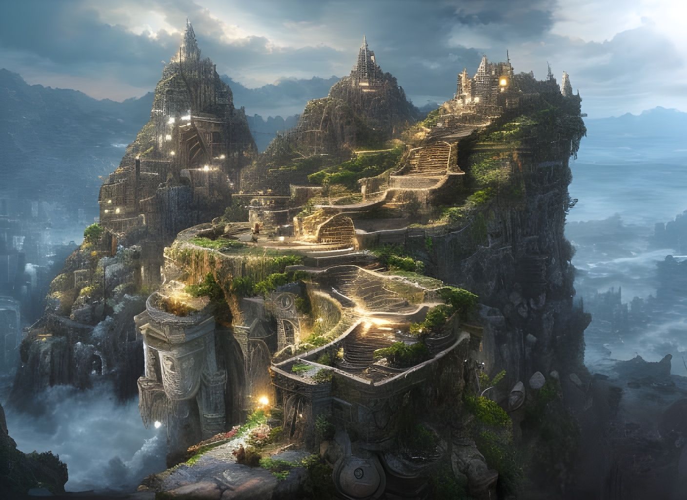 Clifftop City Fantasy Edition