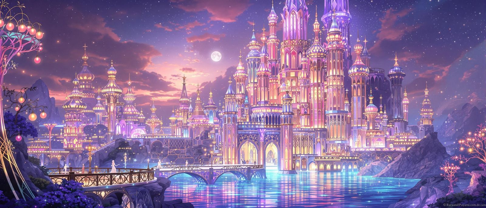 Mystical Pearl Kingdom Rises from the Depths in a Shimmering...