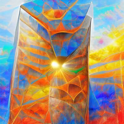 Abstract Monolith: Minimalist Form and Shadow