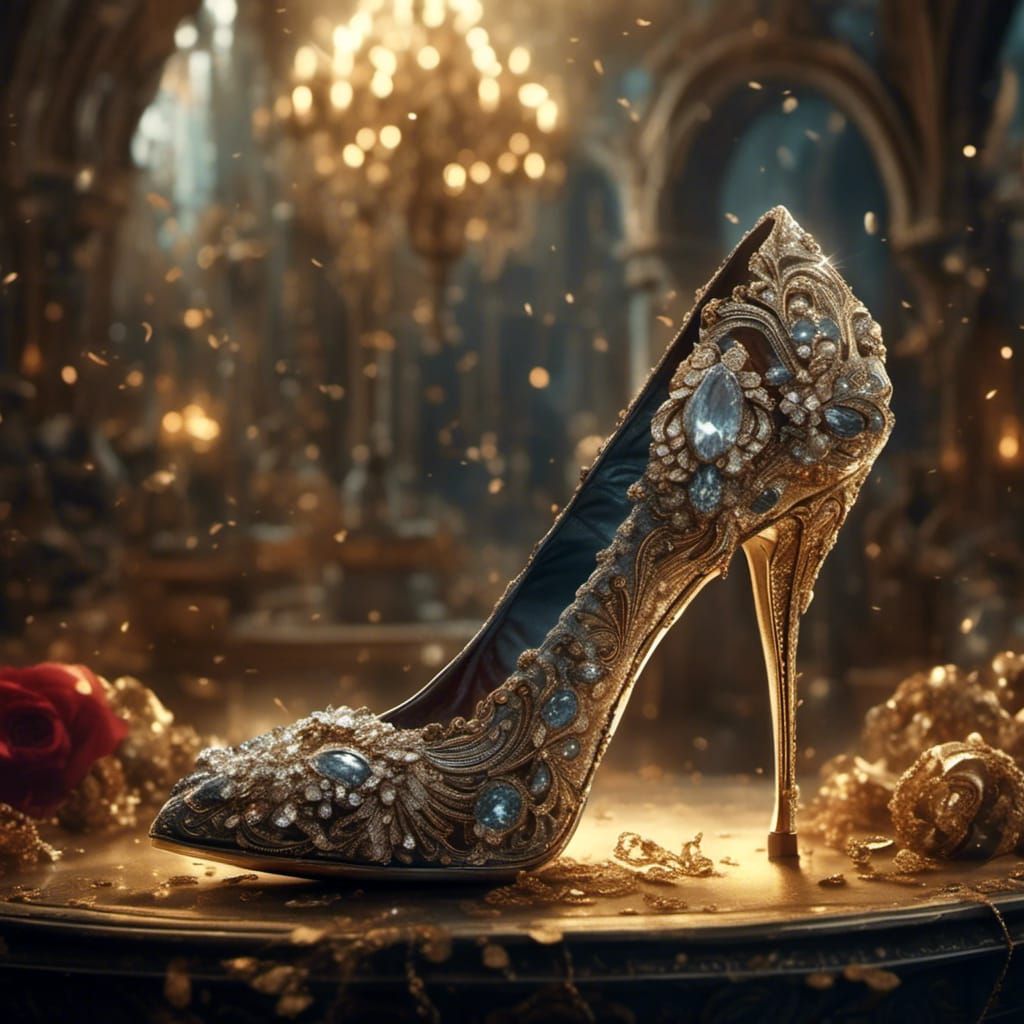 Dramatic High Heel Shoe in Digital Matte Painting