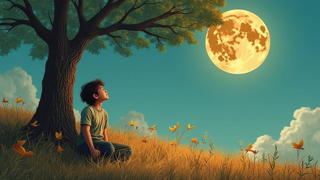 Meditative Figure Lost in Thought