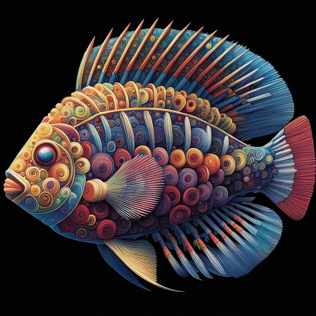 Inventa un nuevo pez y dibújalo tal y como aparecería en una...