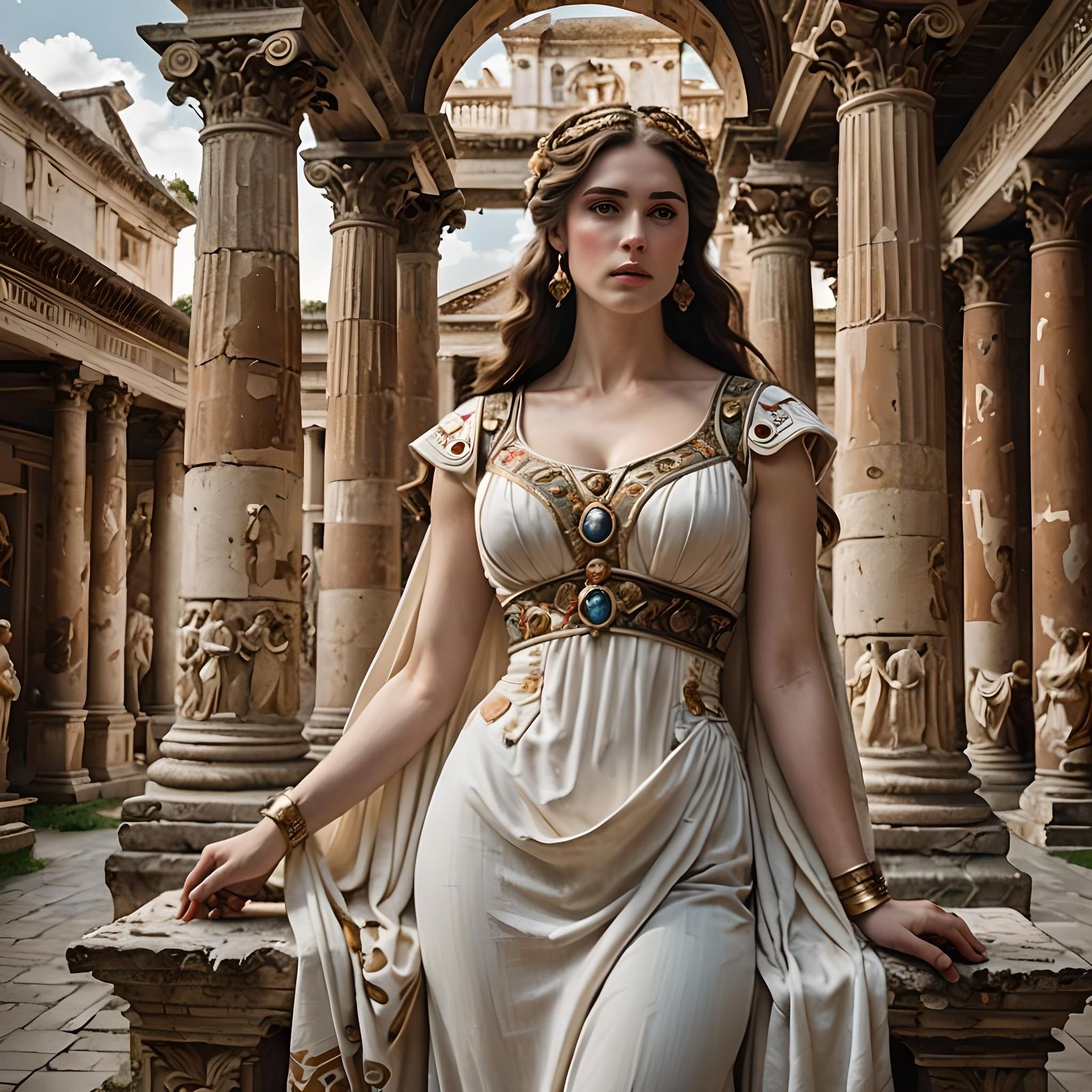 Roman aristocrat in white III