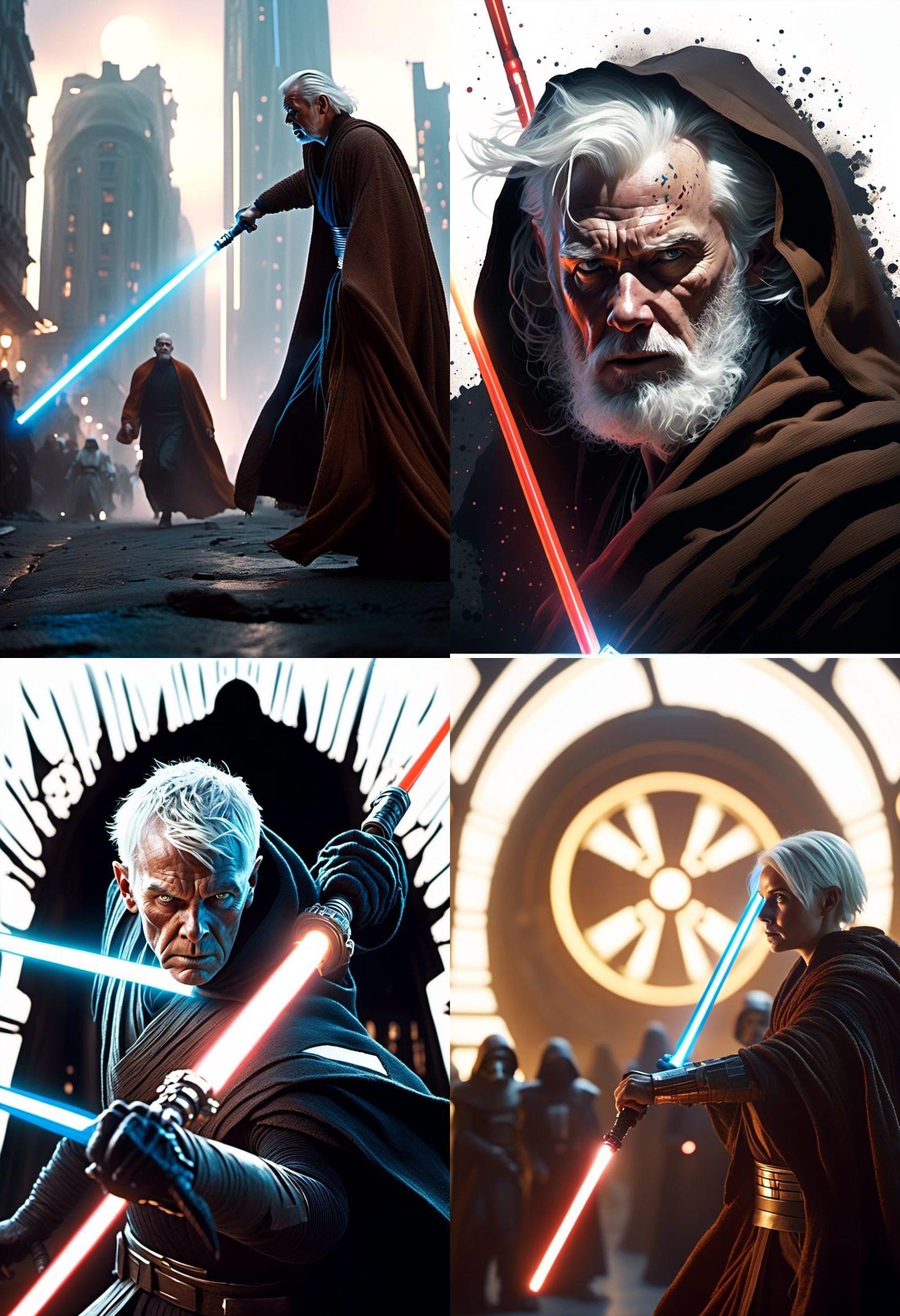 Jedi Master Chasing Darth Malgus on Coruscant