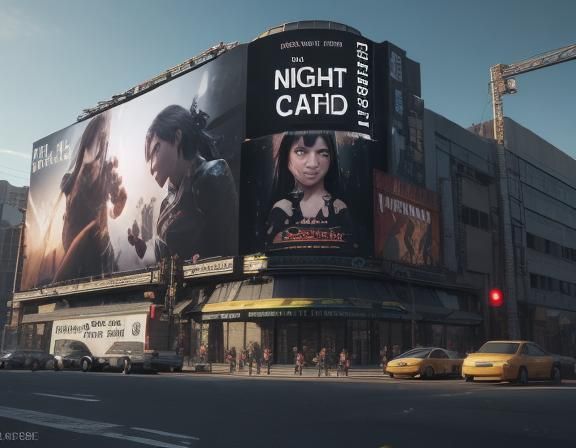 "NightCafe Sucks!"
A huge, gigantic billboard that clearly says in English, in big, bold lettering: "NightCafe Sucks!" ...