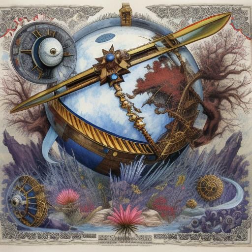 Abstract Palimpsest Image