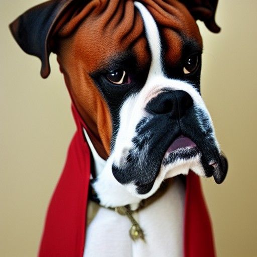 Boxer Dog as Sherlock Holmes