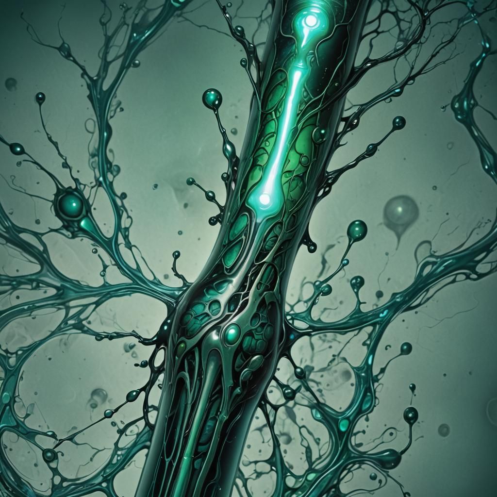 Biomechanical Serum Injection with Turquoise Glow