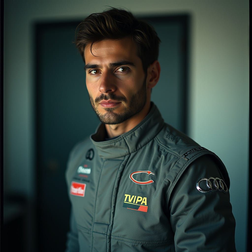 Italian Formula 1 Hero in Audi Racing Regalia