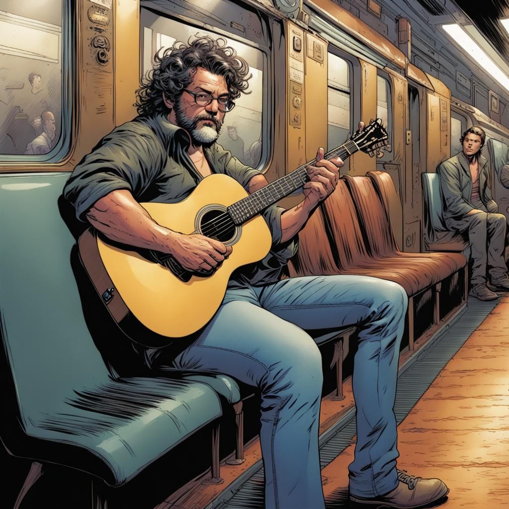 Raul Seixas Awaits the 7 O'Clock Train