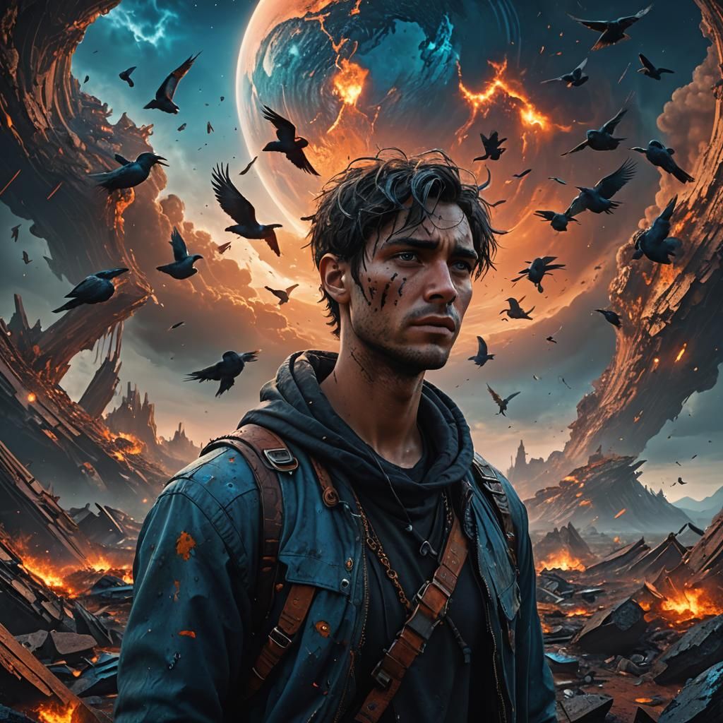 Devastated Planet: A Fantastical Matte Painting