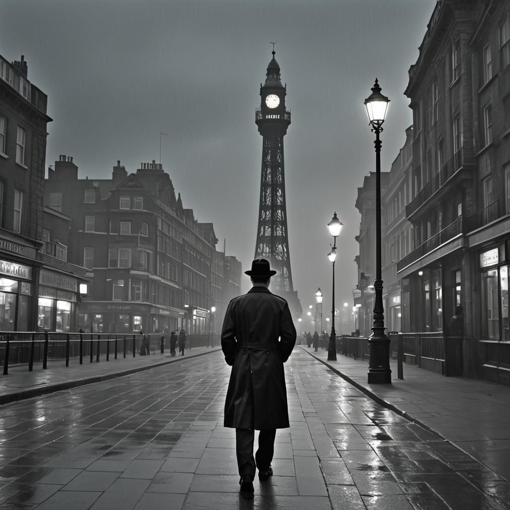 Blackpool Tower: British Film Noir in Black and White
