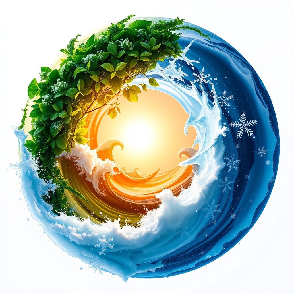 Harmonious Dichotomy: Summer and Winter in Balance