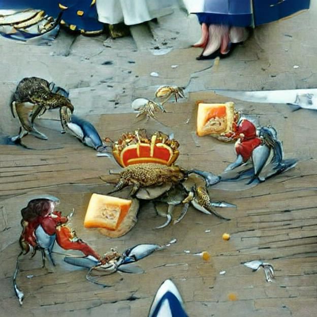 Crabs Stealing Cheese From the Queen