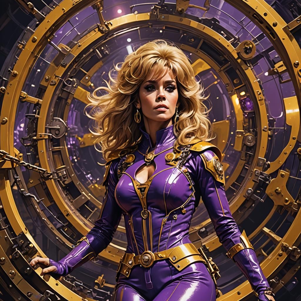 Barbarella in Chains: Dark Fantasy Concept Art