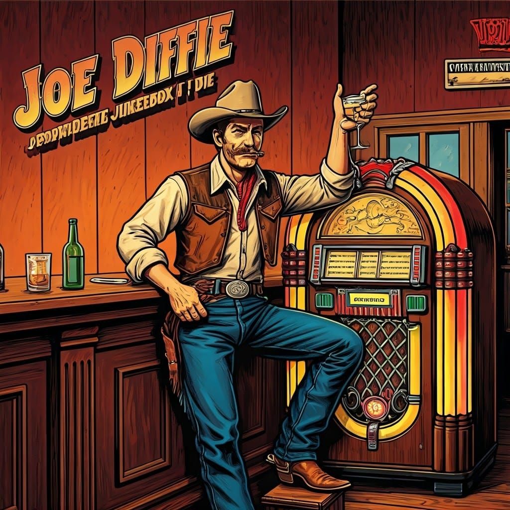 Pop Art Album Cover: Cowboy by Jukebox