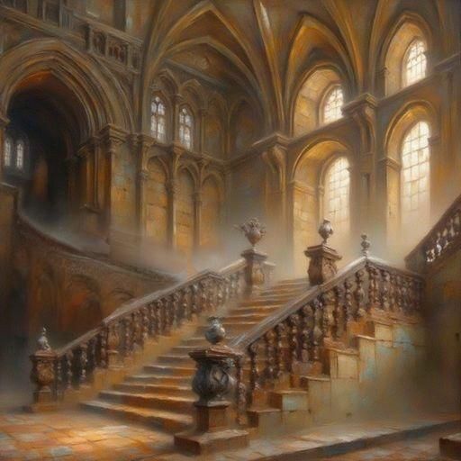 Mystical Forest Sculpture in Dreamlike Style