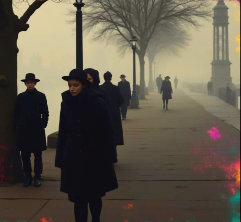 NYC Street Scene in Soft Focus Autochrome Photography