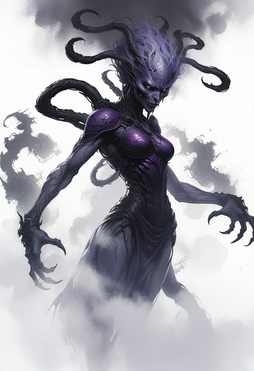 Ethereal Shadow Beast in Vibrant Colors