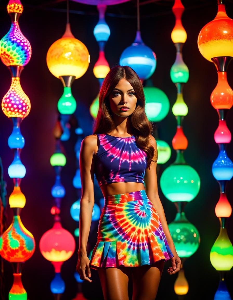 Psychedelic 60s Pop Art with Lava Lamps