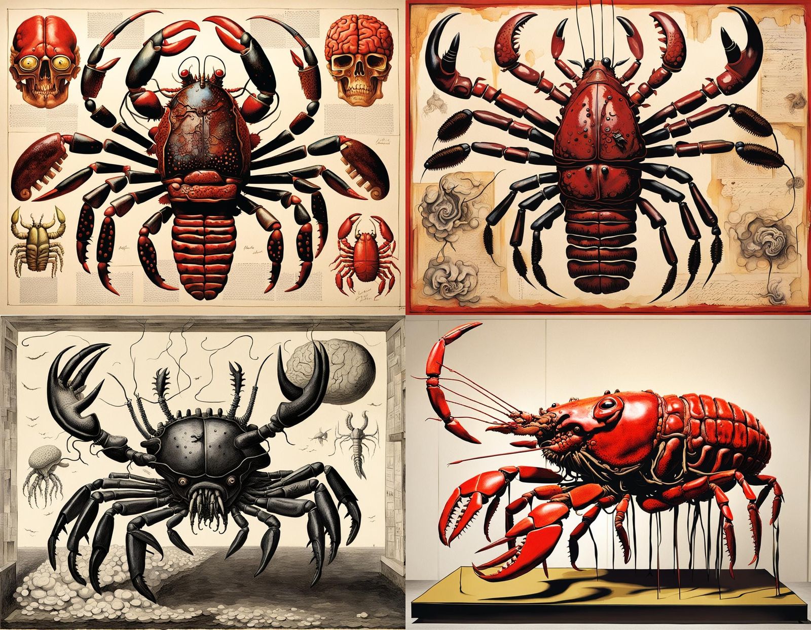 Lobster Brain Bovine Horror Hybrid: A Surrealist Nightmare