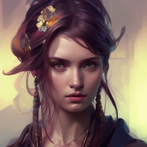 Beautiful Woman Shrugs: Detailed Portrait in Unreal Engine