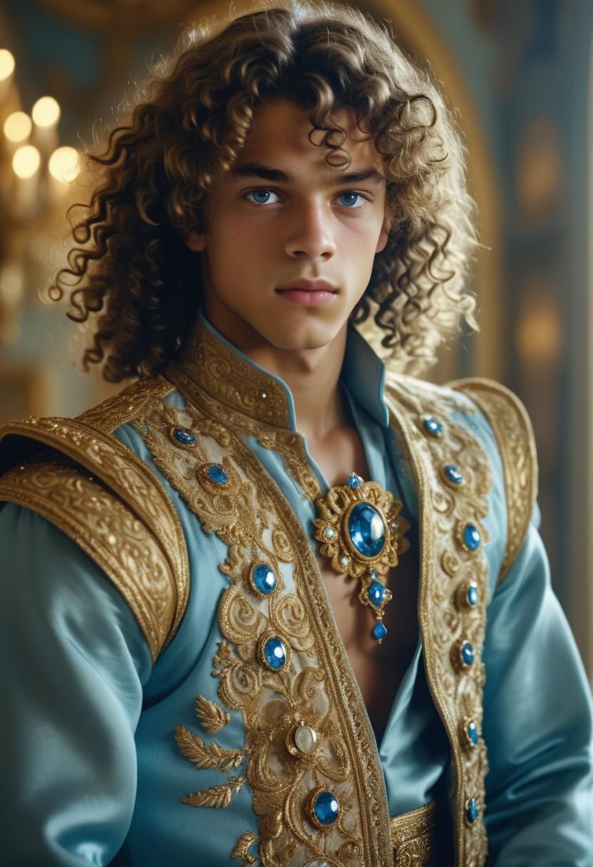 French Prince Portrait in High-End Fashion Photography Style