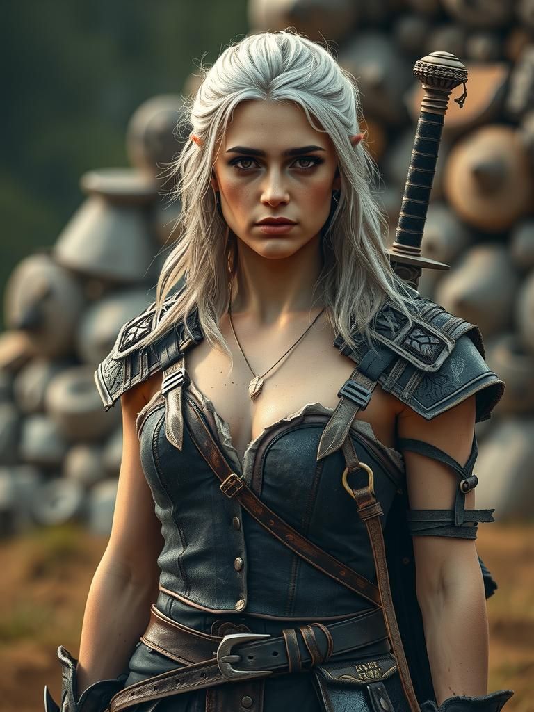 Ciri from The Witcher: Cinematic Fantasy Portrait
