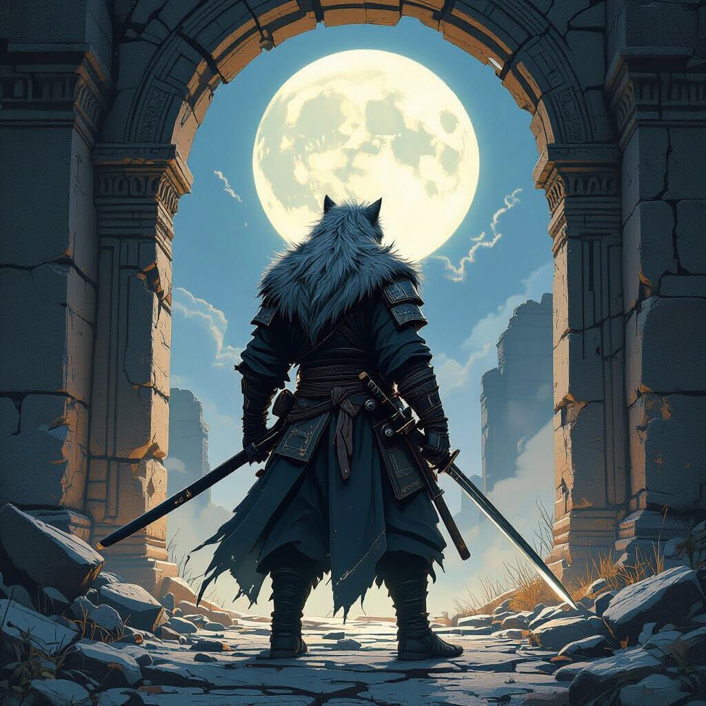 Lycan Warrior Guarding Portal in Ruined Temple