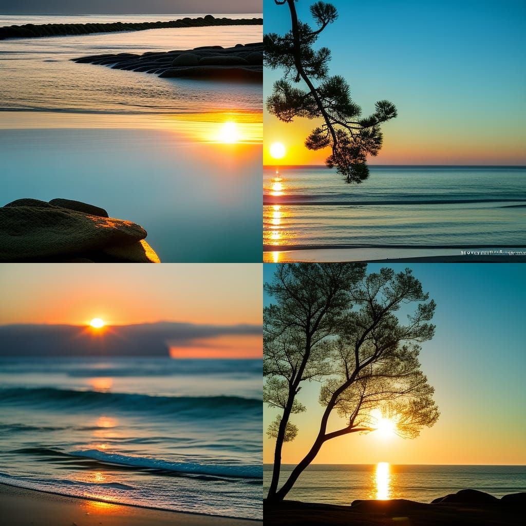 Green Sunrise with Gothic Symbol, Professional Photography