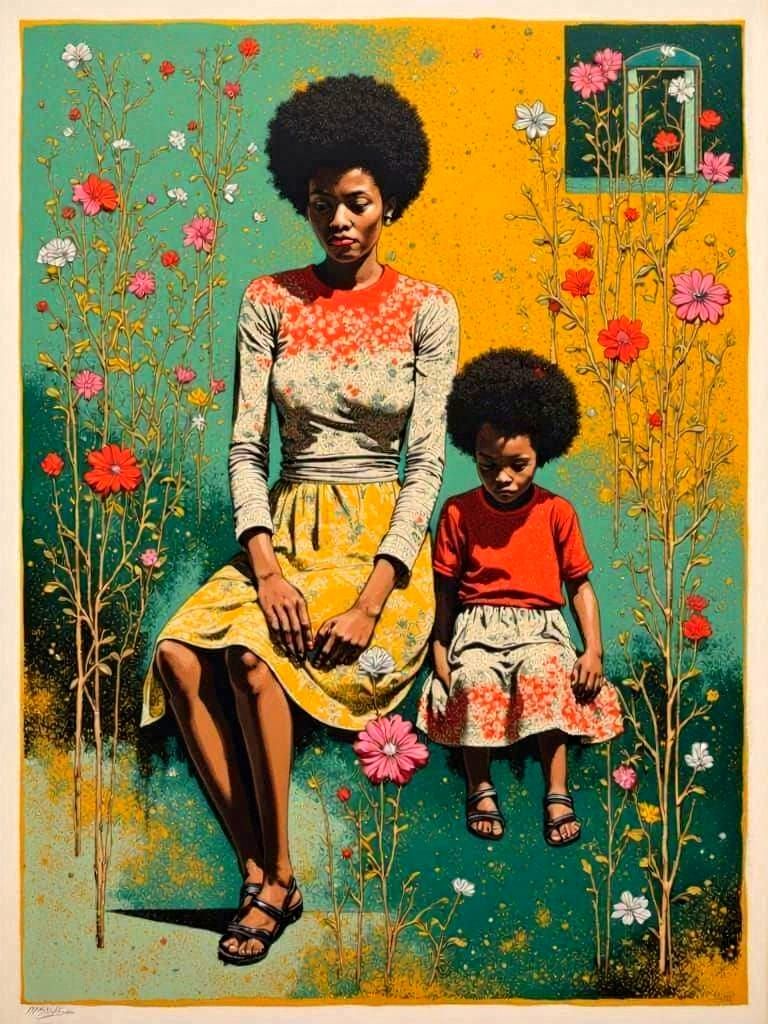 Autochrome Polaroid of Abstract Geometric Shapes