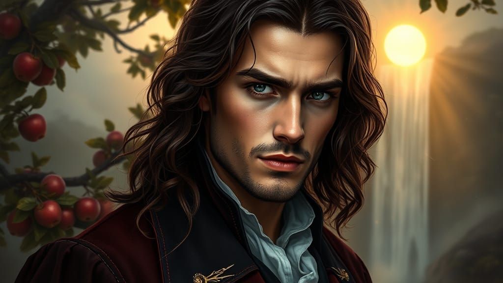 Portrait of a Handsome Man in Hyperrealistic Style