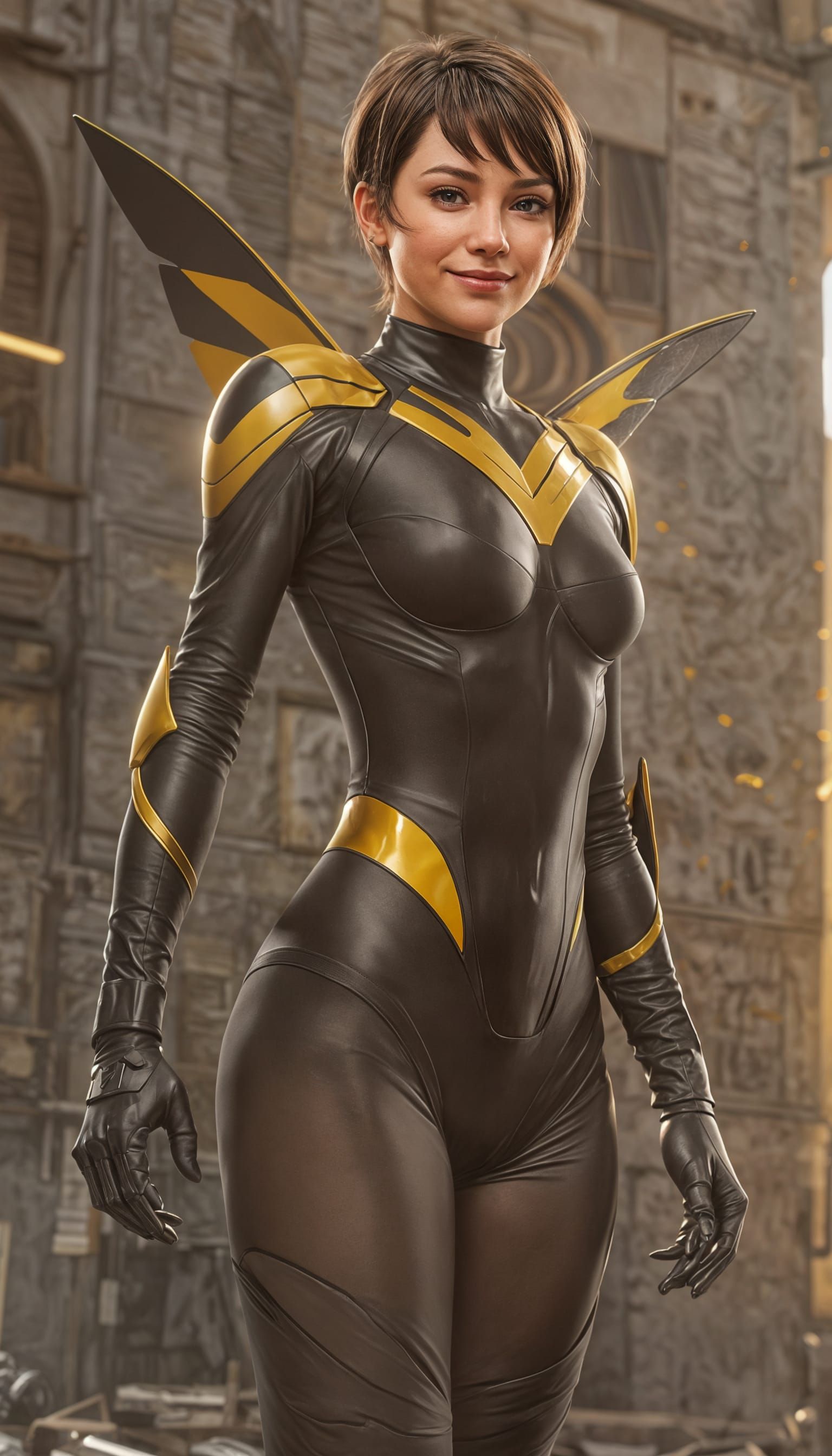 The Wasp: Ana de Armas in 3D Anime Art