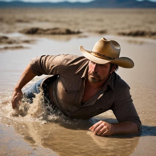 Cowboy's Peril: Sinking Slowly in Quicksand