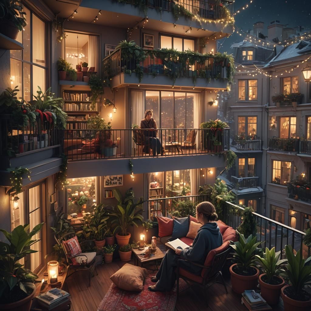Cozy balcony.