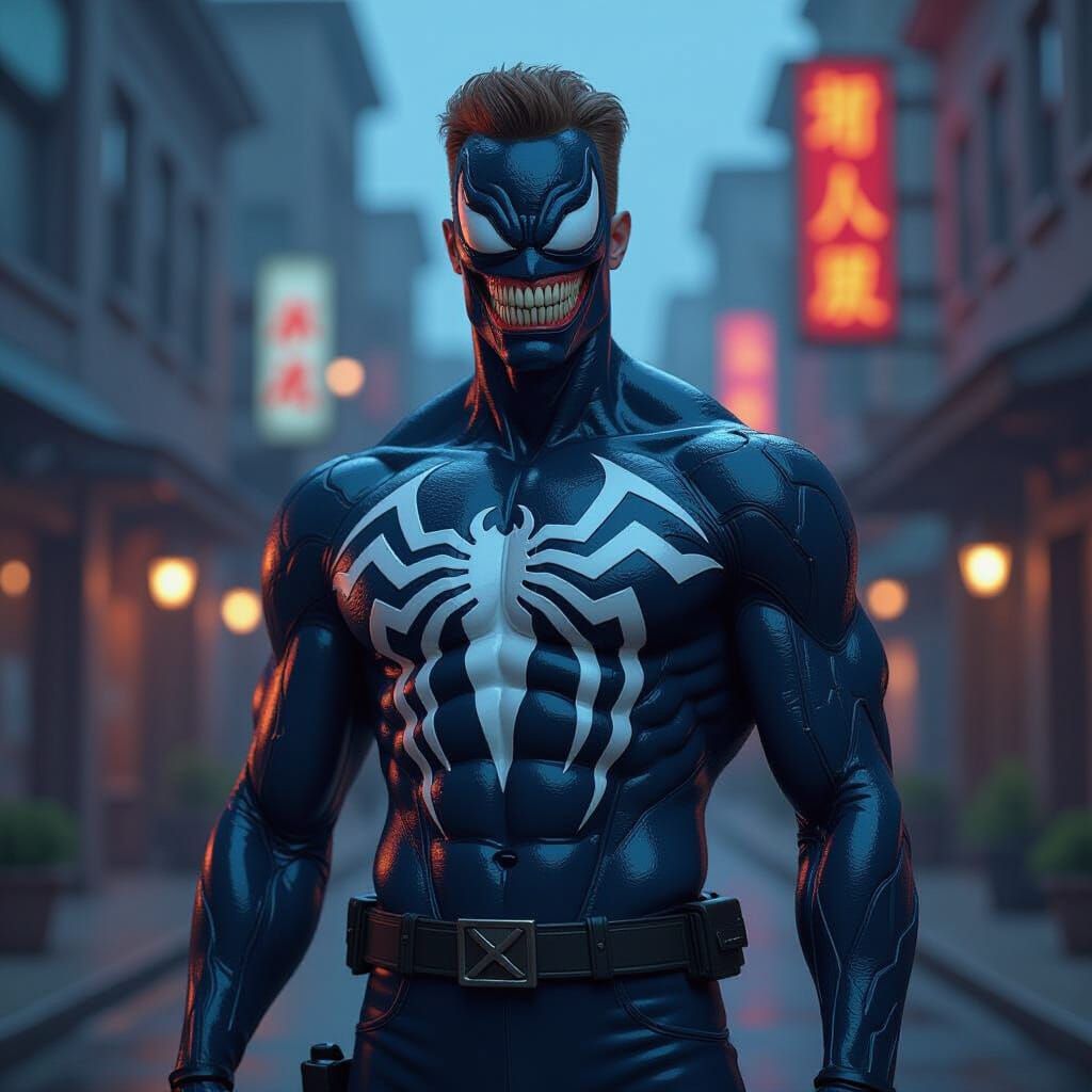 Hank Hill Transformed by Venom Symbiote