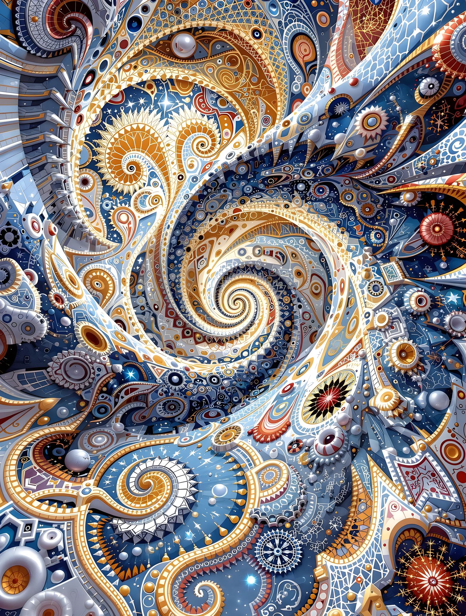 Psychedelic Mobius Strip: Infinite Fractal Geometry