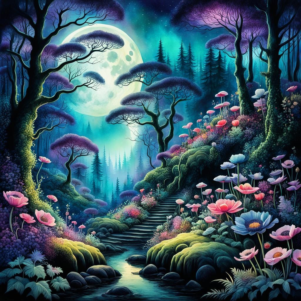 Mystical Night Blooms π·