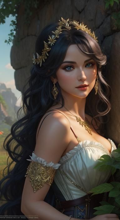 Enchanting Fairy Portrait in Fantasy Art Style