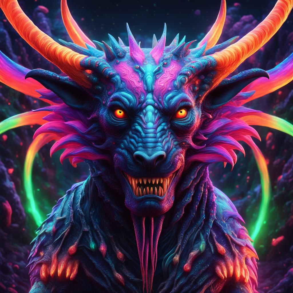 Neon Fantasy: Extraterrestrial Geneticists Building a Planet