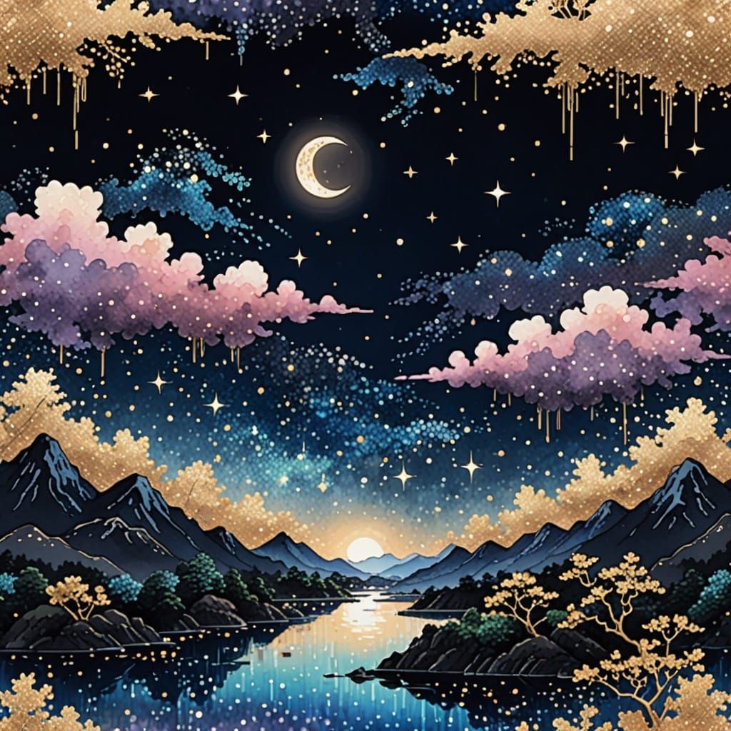 Celestial Sequin Dreamscape