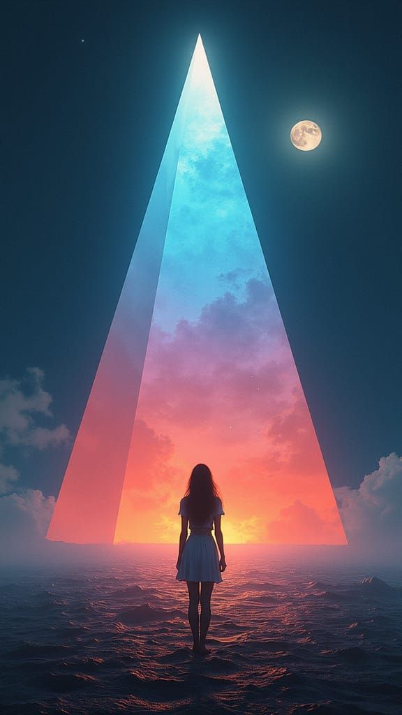 The prism from pink Floyd's album cover dark side of the moon