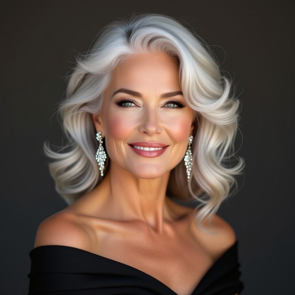 Silver Goddess with Mischief in Her Eye