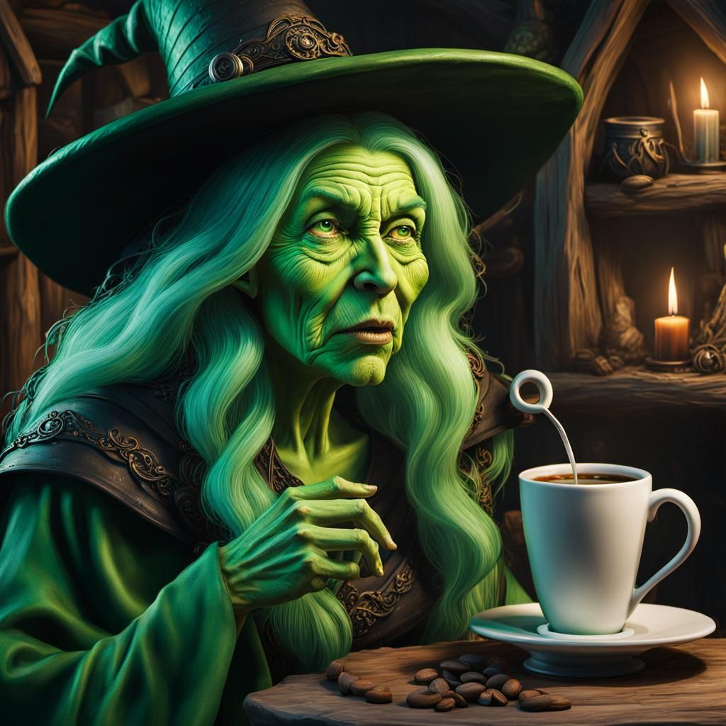 An old green witch
