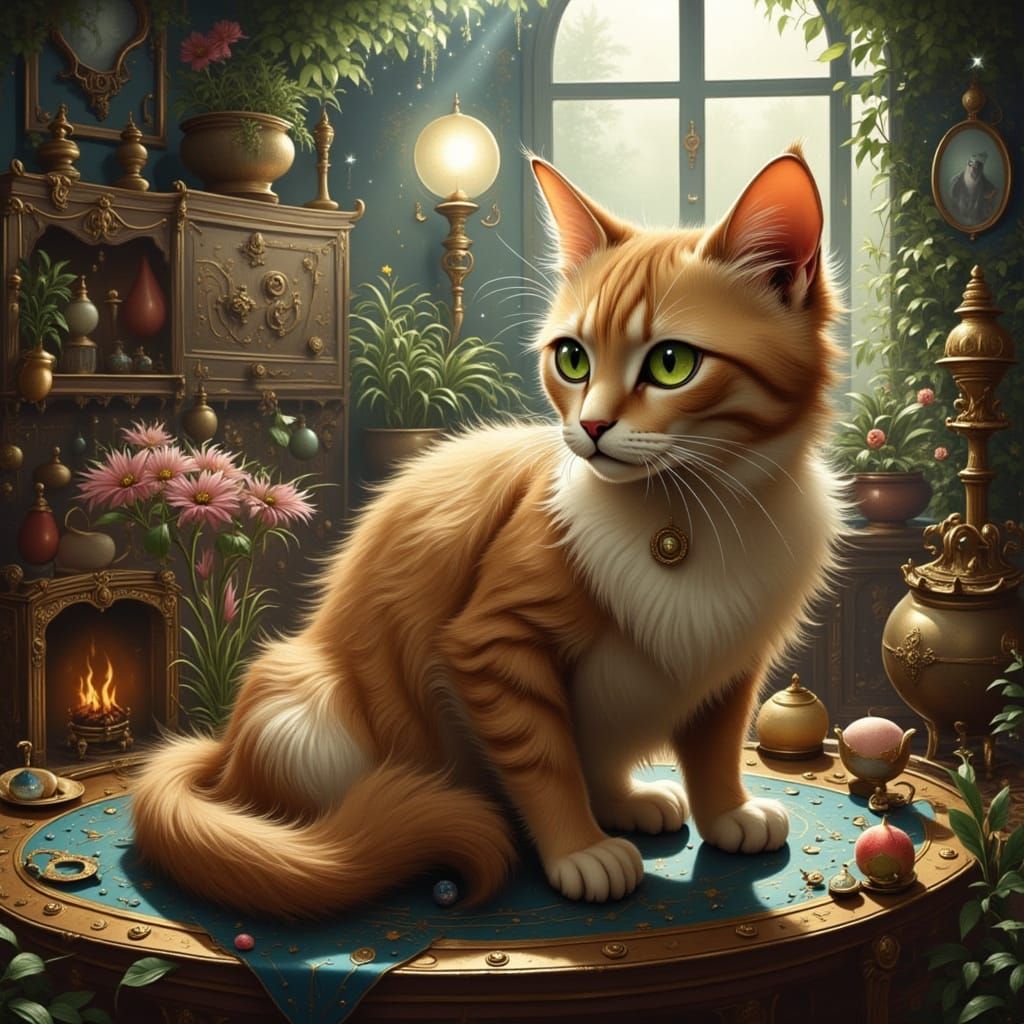 Cat Playing Inside a Hose