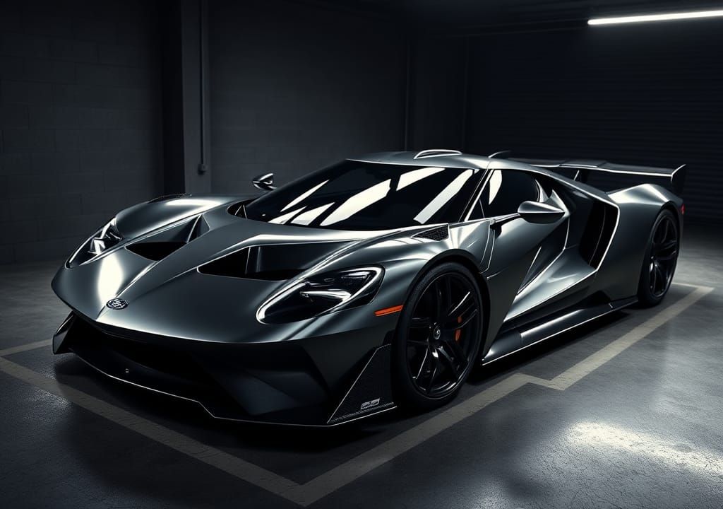 Fictional Supercar Inspired by Ford GT and Saleen S7
