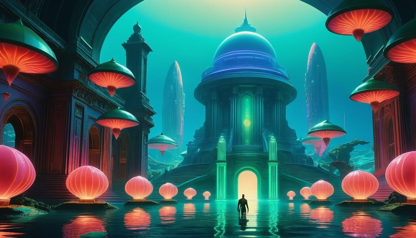 Flash Gordon in Enchanted Underwater Metropolis