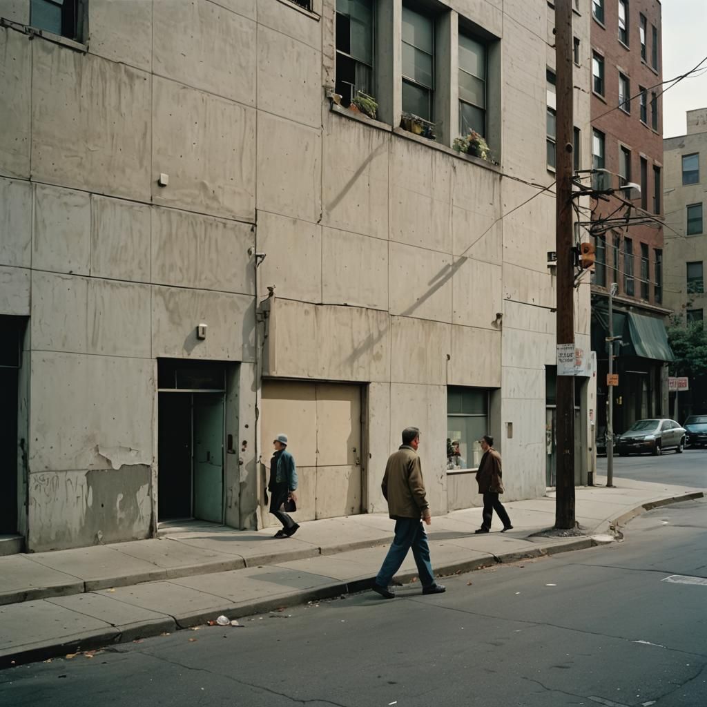 City Street Photography in Realistic Style