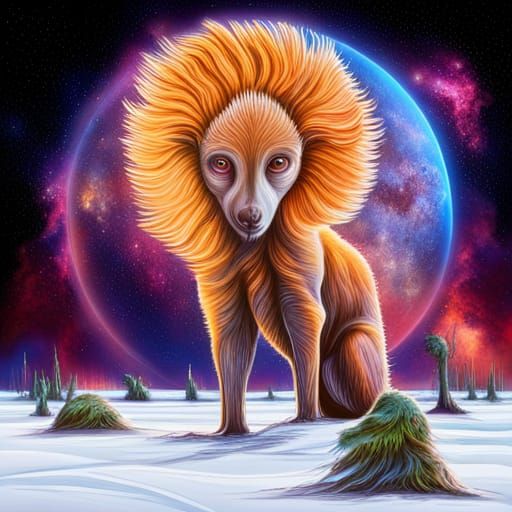 Alien Planet Speculative Zoology in Acrylic